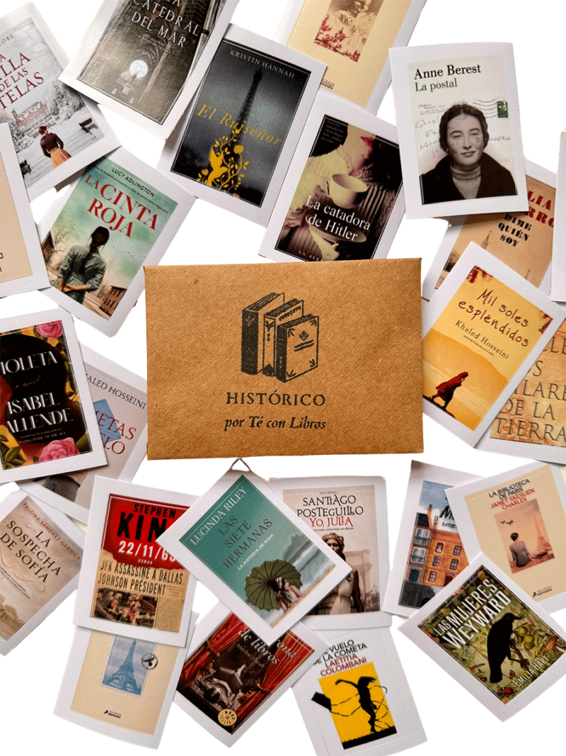 Sobre con Stickers de Libros de Ficción Histórica
